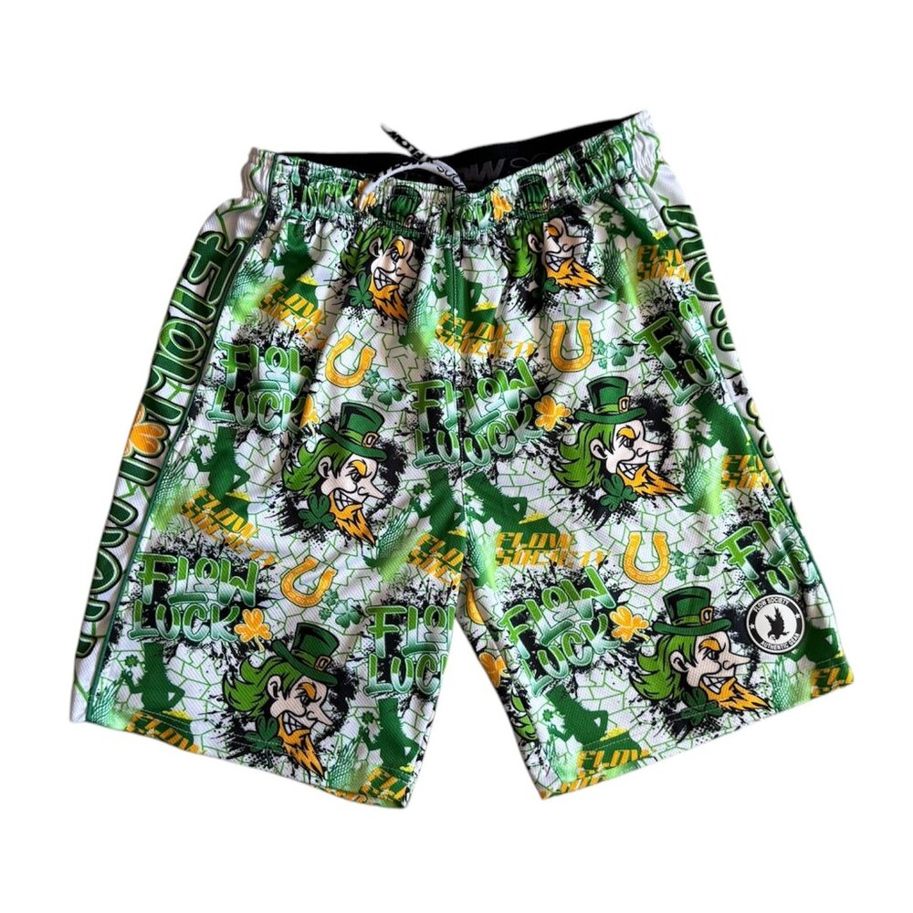 Boys' Green St. Patrick's Day Graphic Swim Shorts